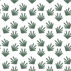 Seamless vector pattern of abstract coniferous branches