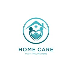 Obraz premium Home Care or Medical Logo, vector template. EPS 10