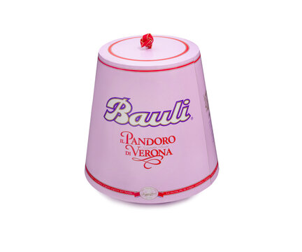 Italian pandoro of the famous Bauli brand of Verona