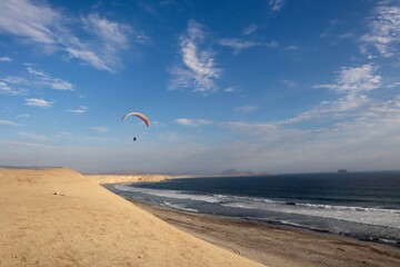 paragliding at Paracas, Peru