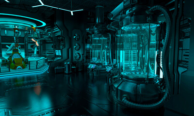 mothership cryo lab scene three