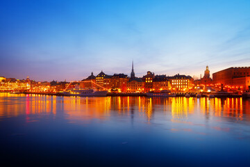 Fototapeta na wymiar skyline of Stockholm, Sweden