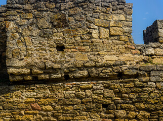 the wall of the Akkerman fortress in Bilhorod-Dnistrovsky, Odessa region of Ukraine