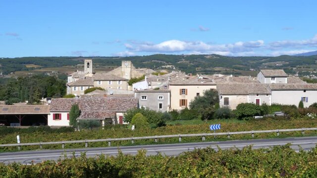 The small french village of Buisson. The 25th October 2021, Vaucluse, France.