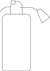 emergency icons extinguisher and protection