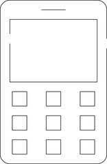electronics and appliances icons calculator and calculate