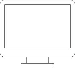 Obraz premium electronics and appliances icons monitor screen and monitor