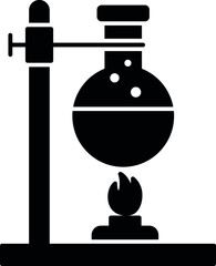 education icons flask and test