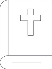 Fototapeta premium easter icons bible book and bible