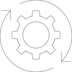 digital marketing icons refresh and restart