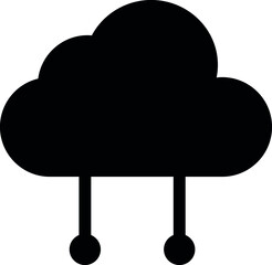 data analystics icons cloud and internet