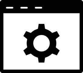 data analystics icons web page and browser
