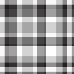 Seamless pattern. Checkered monochrome cloth texture. Print for shirts and textiles