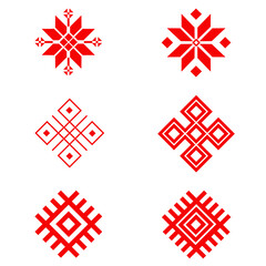 Belarusian ethnic ornament, seamless pattern. Vector illustration. Slavic traditional ornament pattern