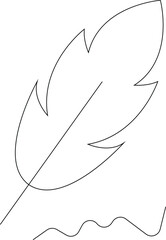 copy writing icons feather and write