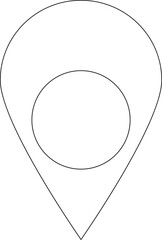 camping icons pin point  and placeholder