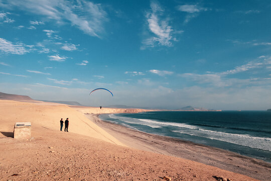 paragliding at Paracas, Peru