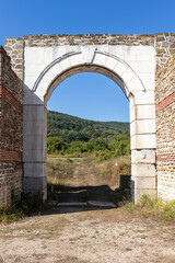 Fototapeta na wymiar Ruins of Ancient Roman fort of Sostra, Bulgaria
