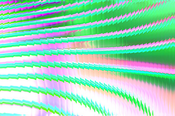 Holographic colorful neon background. Wallpaper glass pattern hologram abstract gradient