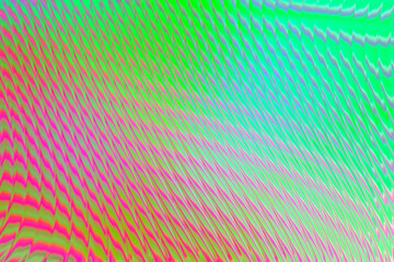 Holographic colorful neon background. Wallpaper glass pattern hologram abstract gradient