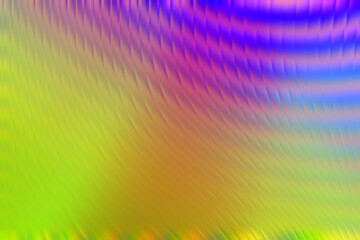 Holographic colorful neon background. Wallpaper glass pattern hologram abstract gradient