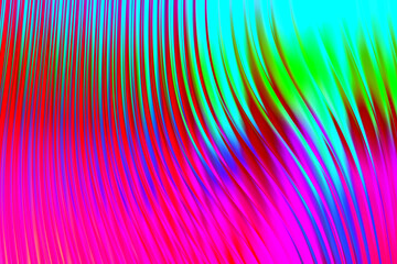 Holographic colorful neon background. Wallpaper glass pattern hologram abstract gradient