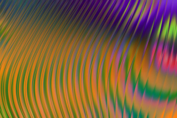 Holographic colorful neon background. Wallpaper glass pattern hologram abstract gradient