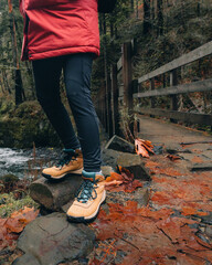 hiker in the mountains