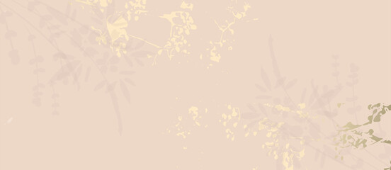 Abstract Floral Beige Gold Chic Background 