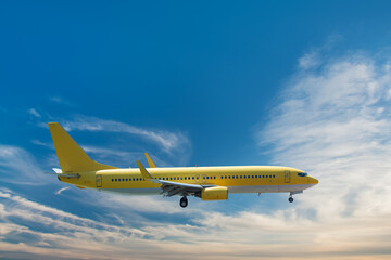 Yellow airplane