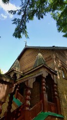 Ancient historical building of orthodox church cathedral in Russia, Ukraine, Belorus, Slavic people faith and beleifs in Christianity Uglich