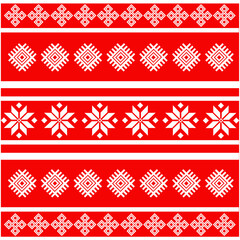 Belarusian ethnic ornament, seamless pattern. Vector illustration. Slavic traditional ornament pattern