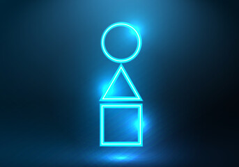 Futuristic abstract colorful vector background with  neon elements . Abstract Modern Vector Layout