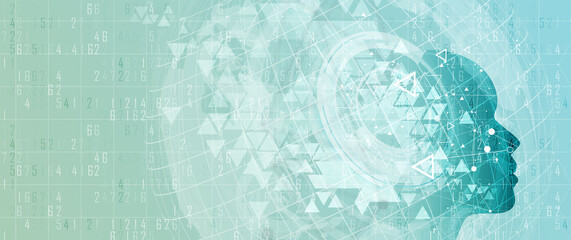 Conceptual technology illustration of artificial intelligence