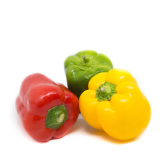Paprika auf weißem Hintergrund
