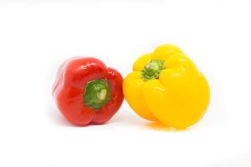 Paprika auf weißem Hintergrund