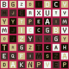 Abstract Geometric Pattern generative computational art illustration