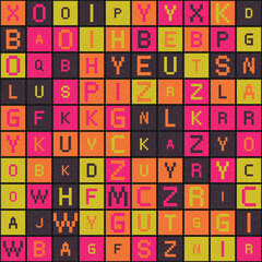 Abstract Geometric Pattern generative computational art illustration