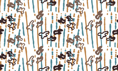 seamless leopard pattern with lines. vector illustration