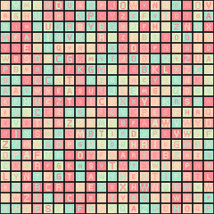 Fototapeta premium Abstract Geometric Pattern generative computational art illustration