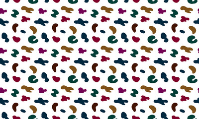 seamless abstract pattern with leopard print. vector illustration