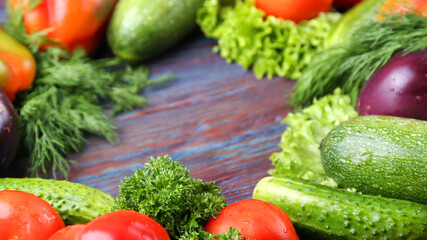 Fresh vegetables background