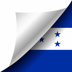 Hidden Honduras flag with curled corner