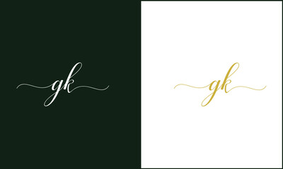 GK ,KG Abstract Letters Logo Monogram