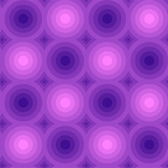 Abstract seamless pattern with purple circles and gradient