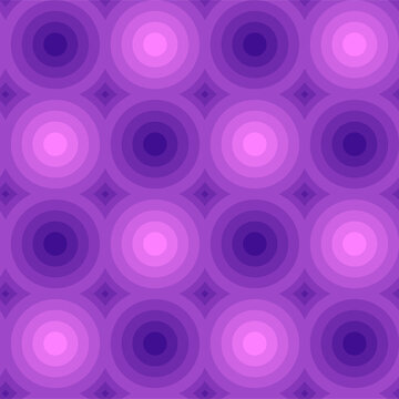 Abstract Seamless Pattern With Purple Circles And Gradient