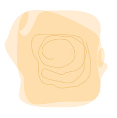 An abstract blurry spot, a drop of multicolored paint isolated on a white background, a modern banner with a liquid background, a copy of the space, a place for your text and advertising