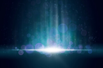 Abstract stylish light effect on a black background. Gold glowing line. luminous dust and glares. Flash Light. luminous trail	

