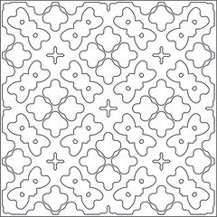 Vector pattern with symmetrical elements . Repeating geometric tiles from striped elements.Monochrome texture.Black and 
white pattern for wallpapers and backgrounds.
