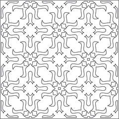 Vector pattern with symmetrical elements . Repeating geometric tiles from striped elements.Monochrome texture.Black and 
white pattern for wallpapers and backgrounds.